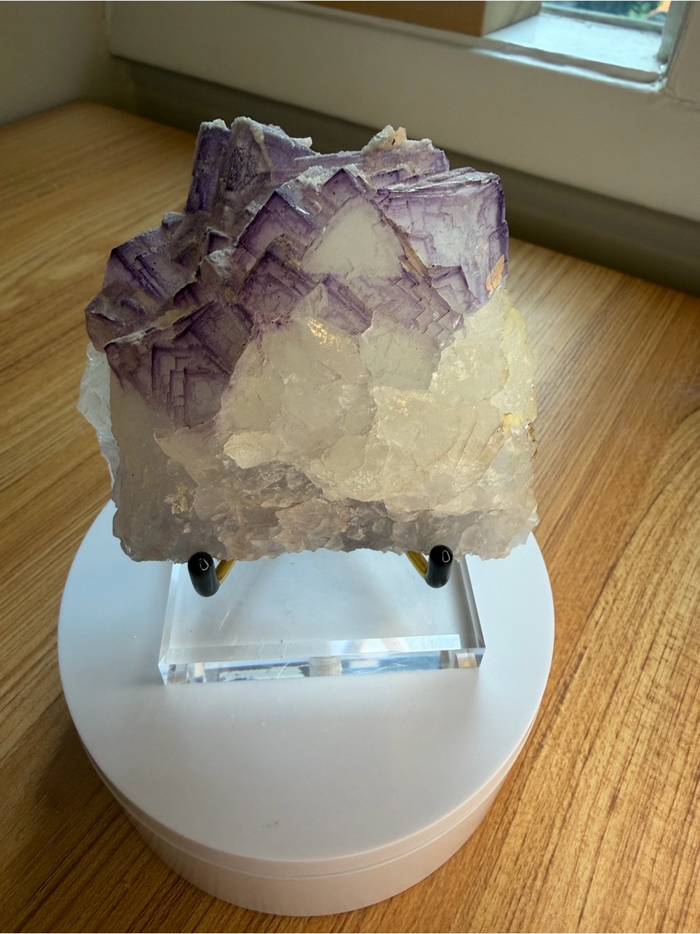 Large Guizhou Fluorite on Quartz | Qinglong Mine China | 541g Specimen
